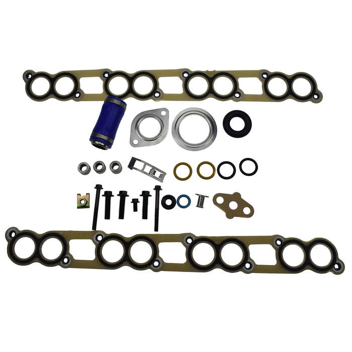 Cooler Gasket Kit with Blue Hose For 04.5-07 Ford 6.0L Powerstroke 3C3Z-9439-AA