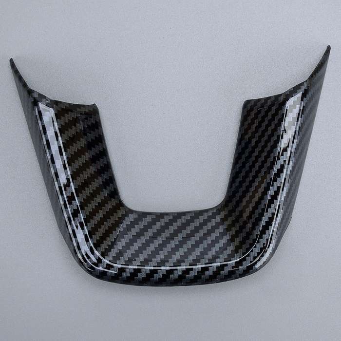 Carbon Fiber Texture Steering Wheel Cover Trim Fit For Honda Civic 11th 2022~