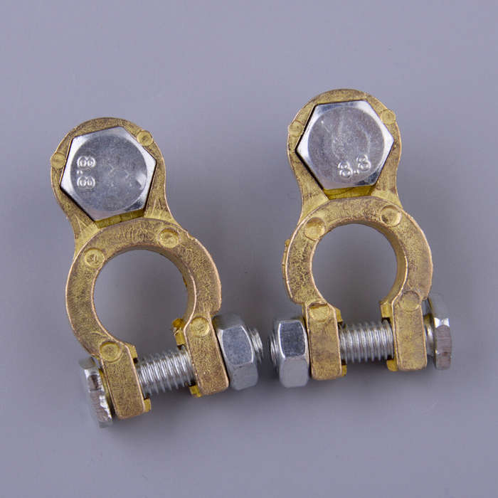 2xAuto Battery Terminal Connectors Top Post Car Battery Cable Terminal Clamp ct