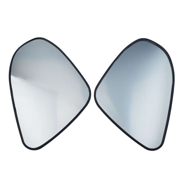 2X Driver & Passenger Side Mirror Glass W/Heated For Toyota Corolla 2014-19 New