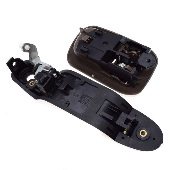 Set 2 Black Outside Brown Inside Front Left Door Handles For 98-03 TOYOTA SIENNA
