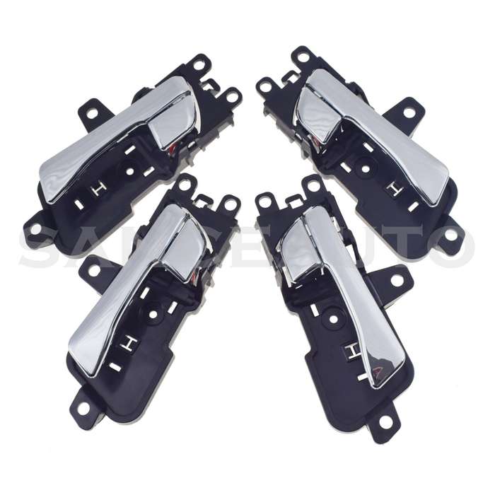New 4PCS Front Rear LH RH Inside Chrome Door Handles For Hyundai Sonata 2011-15