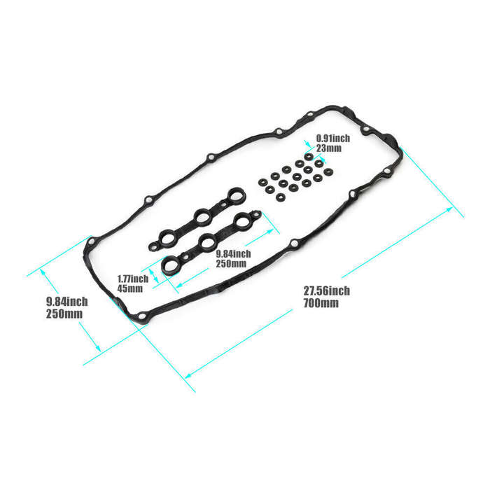Valve Cover Gasket Kit Set For BMW E39 E46 E53 323I 328I 330I 325I 528I 525I X5
