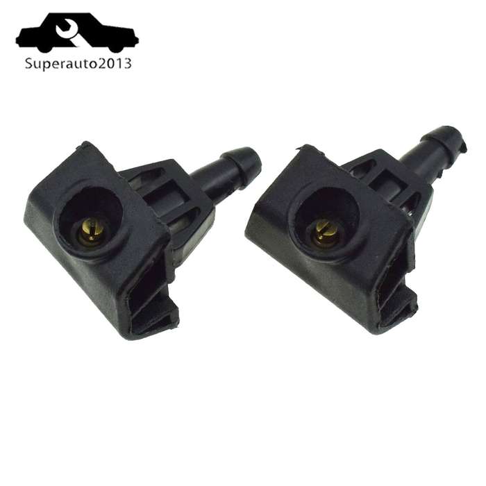 2PCS Front Windshield Spray Nozzle Fan-Shaped Wiper Nozzle For NISSAN Patrol Y62