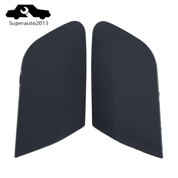 Pair Left & Right Side Bumper Headlight Washer Nozzle Cap For 2005-2010 VW Jetta