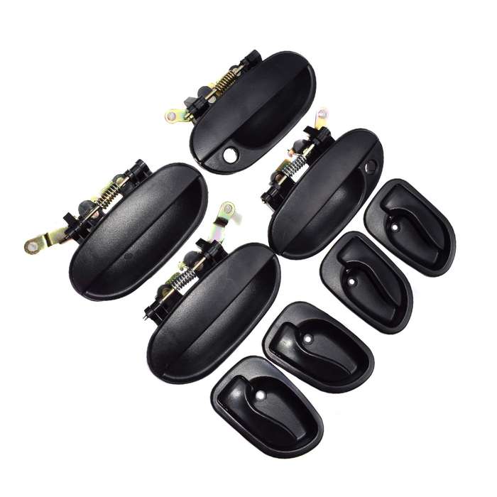 8PCS Outside & Inside Door Handle Front Rear Left Right For 95-99 Hyundai Accent