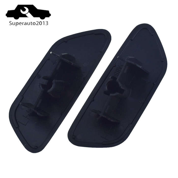 Pair L R Front Bumper Headlight Washer Nozzle Cap For 2014-2018 Subaru Forester