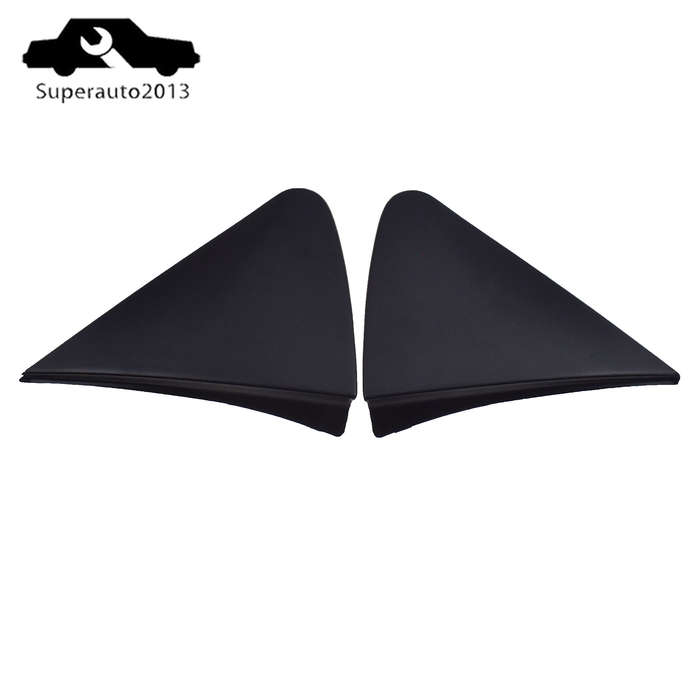 2PCS Left Right Mirror Triangle Corner Fender Cover Trim For 07-11 Toyota Yaris
