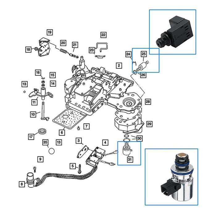 Transducer Transmission Set Governor Pressure Solenoid Sensor 4617210 56028196AD
