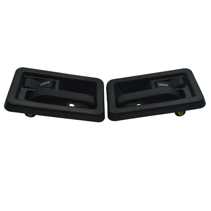 NEW LEFT+RIGHT Textured Black Inner Door Handle For 1987-06 Jeep Wrangler TJ /YJ
