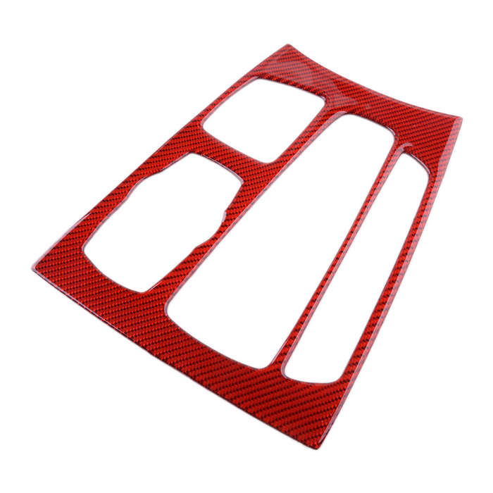 Red Carbon Fiber Gear Shift Panel Cover Trim Fit for BMW X5/X6 F15 F16 2014-2017