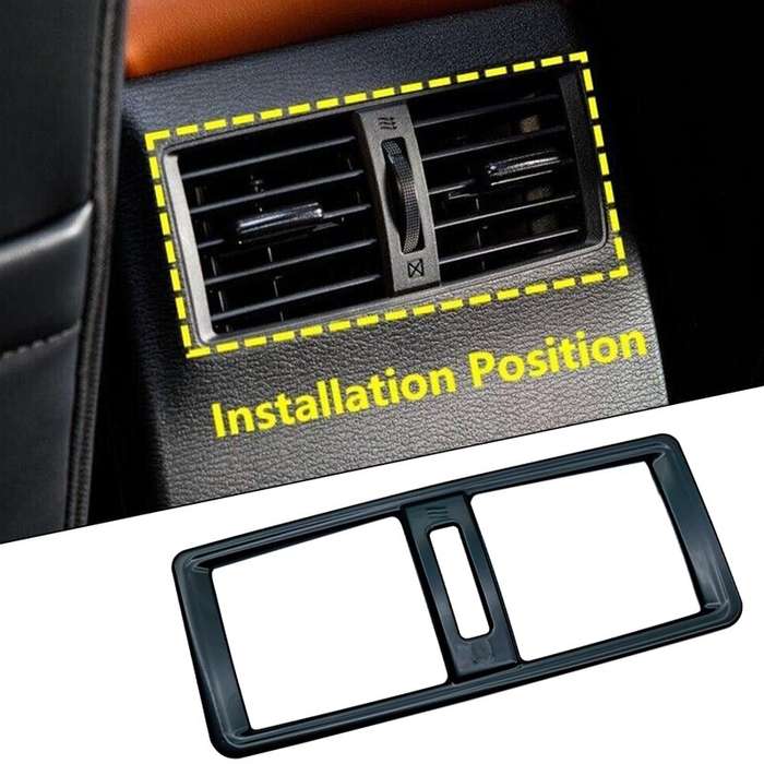 Black Rear Air Vent Outlet Cover Trim Fit For - Mitsubishi Outlander 2022-2023