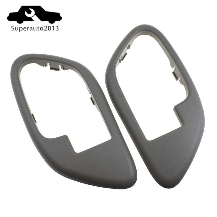 Left & Right Inside Door Handle Bezel For Chevy GMC Truck Tahoe Suburban 1995-99