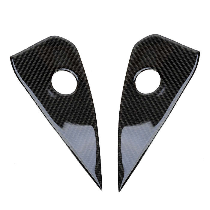 Carbon Fiber Dashboard Side Cover Trim Decoration Fit For Ford Mustang 15-20 ru