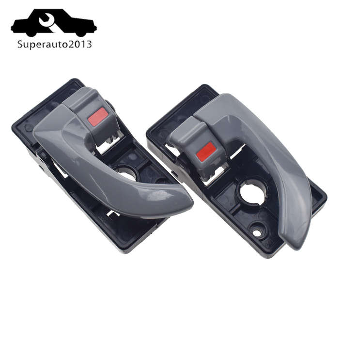 2PCS Gray Inside Door Handle Left & Right Side For 2005-2009 Hyundai Tucson New