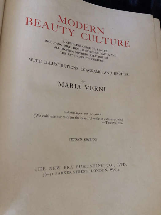 Modern Beauty Culture (1933) (half leather binding)