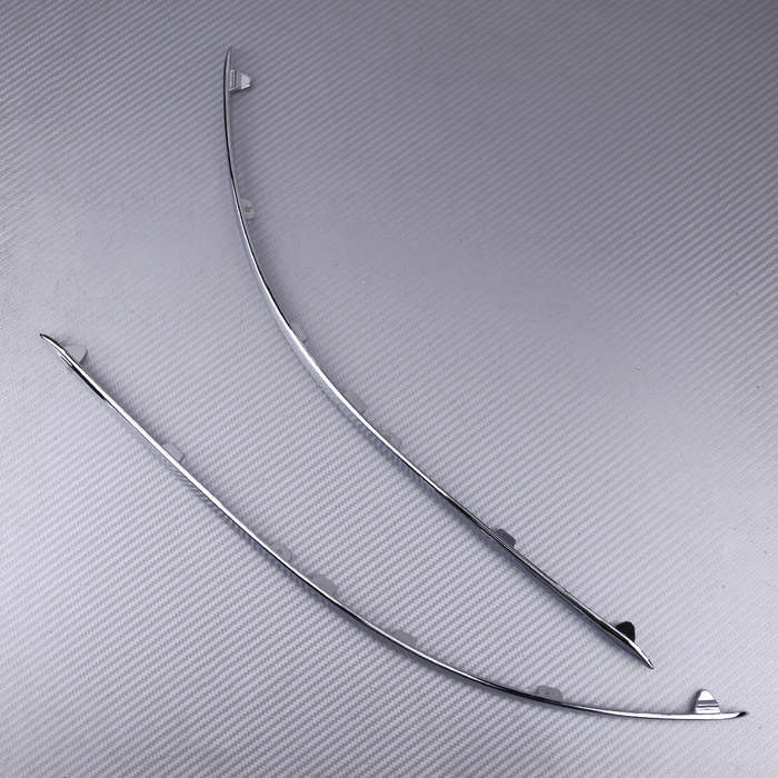 Pair Front Bumper Fog Light Trim Fit For Mercedes Benz C Class W204 C300 C350