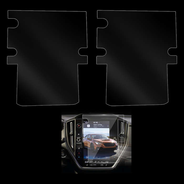 2X Car Touchscreen Protector Film Clear Fit For Subaru WRX 2022/2023 LHD