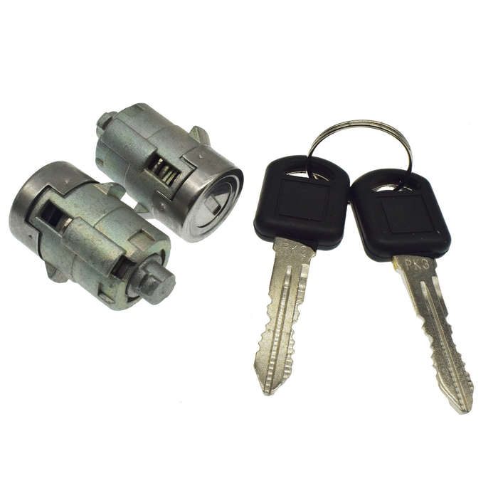 For CHEVROLET GMC Silverado Tahoe Ignition Lock Cylinder W/Keys & CLIPS Set