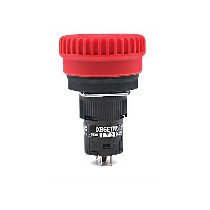 1PCS New Emergency Stop Button Switch ZB6-Y009 XB6AS8349B XB6ETN521P 16mm