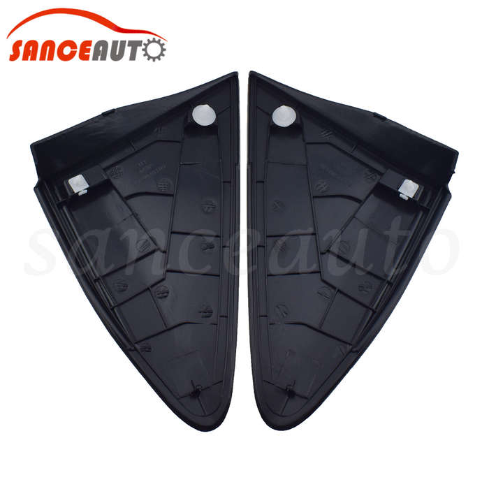 Front Pair Rearview Mirror Triangle Trim For Toyota Yaris 2011 2012 2013 2014
