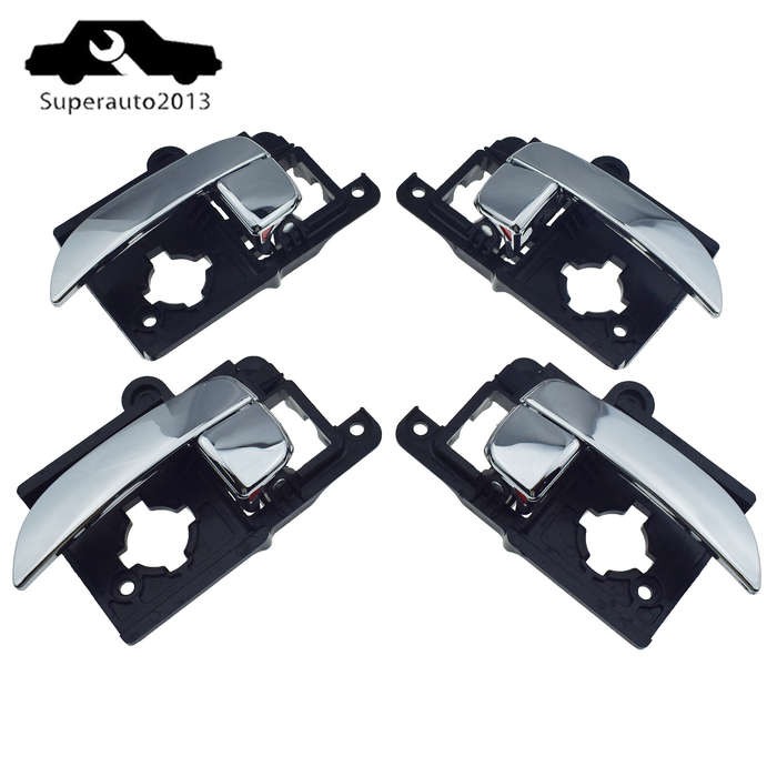 8X Front Rear Left Right Inside Door Handle & Bezel For 2007-10 Hyundai Elantra