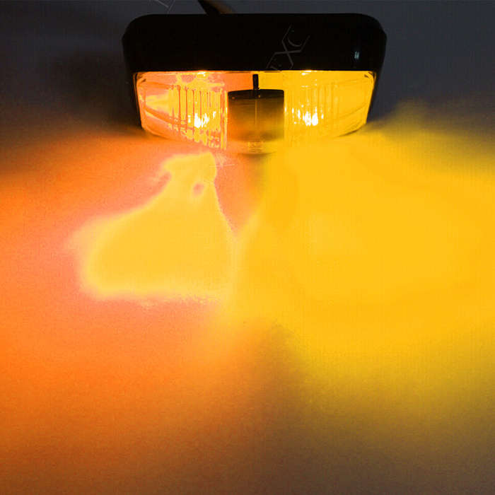 10pcs Side Marker Light Clearance Indicator Lamp for Truck Trailer Caravan Amber