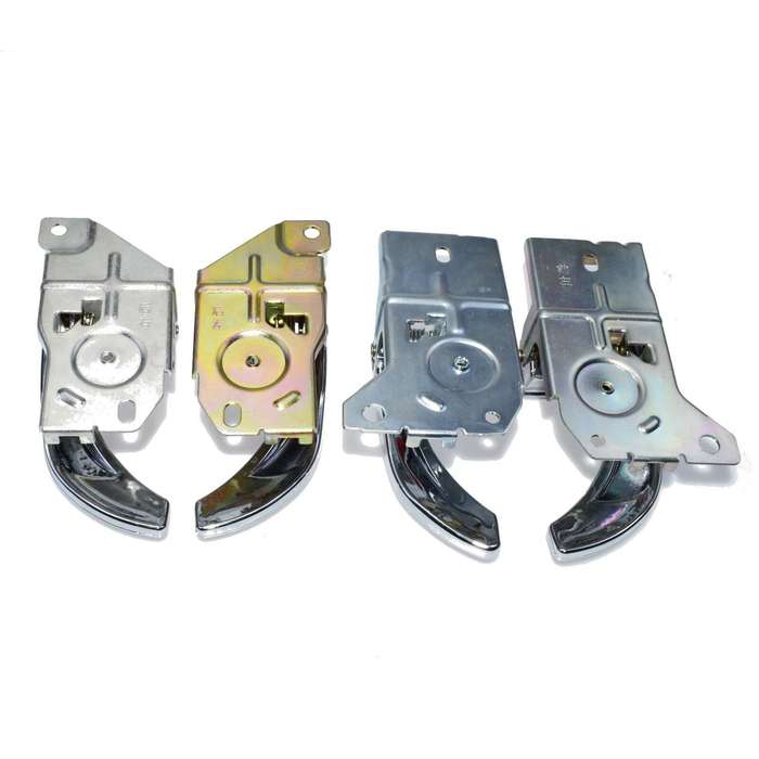 4pcs Inside Door Handles Front Rear Left Right Chrome for Kia 2003-2009 Sorento