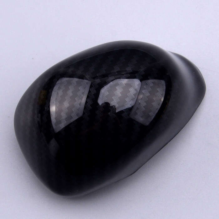 Car Carbon Fiber Style Gear Shift Knob Cover fit for Honda Civic 9th AT 12-14