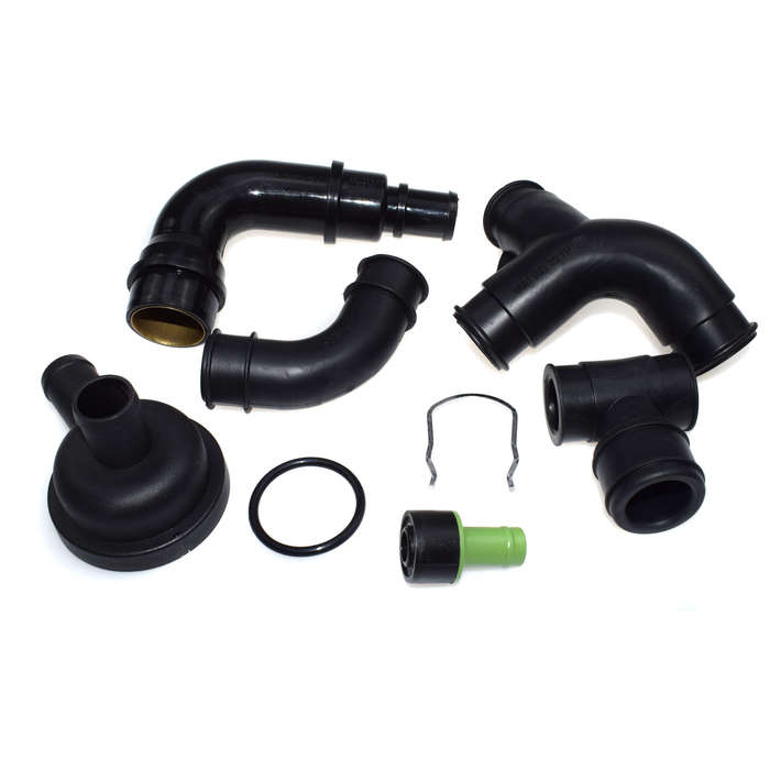 New PCV Crankcase Vent Valve & Breather Hose Kit For Audi A4 Quattro VW Passat
