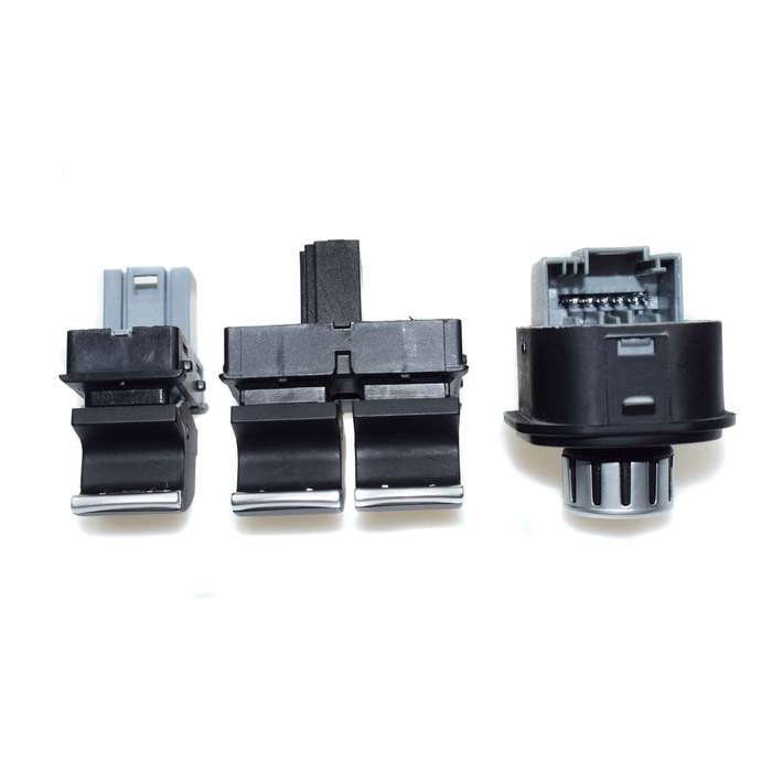 New Set Chrome Electric Power Window Mirror Switch For VW Eos Golf MK5 MK6 GTI