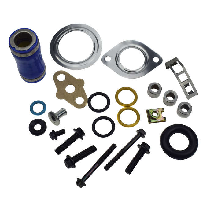 For 2003-10 Ford Powerstroke Diesel 6.0L Intake Manifold Gasket Set & Blue Hose