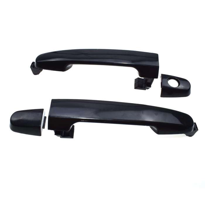 2pcs Smooth Black Outside Front Rear Left Right Door Handle For Toyota Corolla