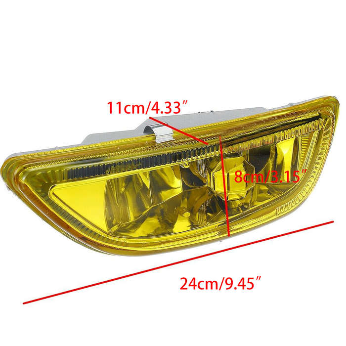 Left Driving Fog Light Lamp w/ Bulb Front Bumper Fit for Toyota Corolla 01-2002