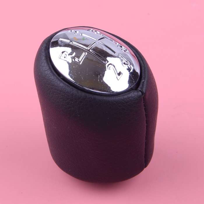 6 Speed Manual Shifter Gear Shift Stick Knob Head Leather Fit For Renault New