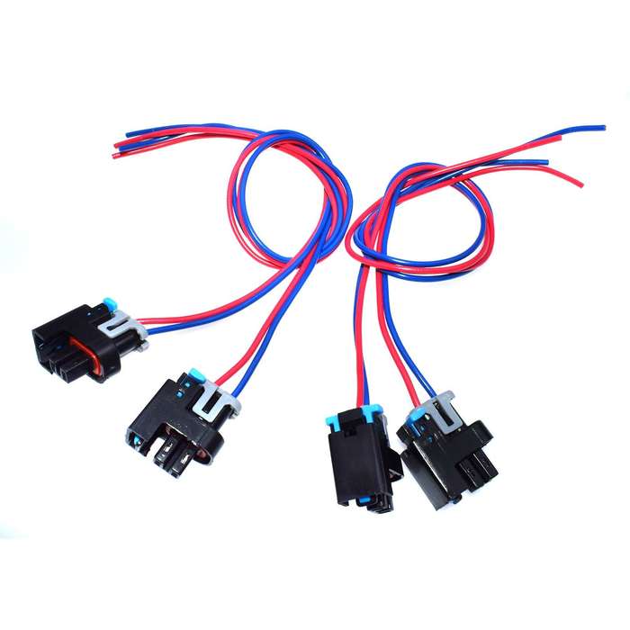 4pcs New Connector 2-way 2 pin for GM Saturn Fuel Injector 575356 1P1575 PT2135