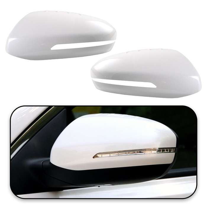 White Wing Mirror Cover Cap Fit For Kia Optima K5 2011 2012 2013 2014 2015