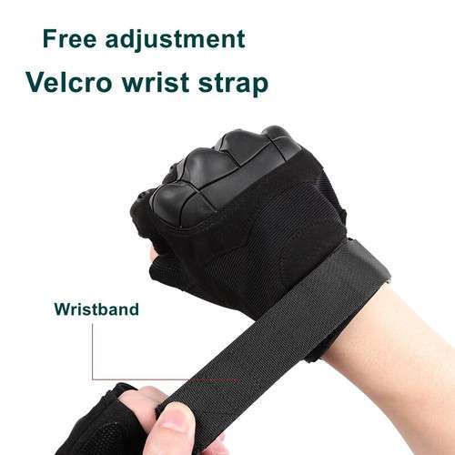 # 5 - Black Glove Half Finger with ventilation