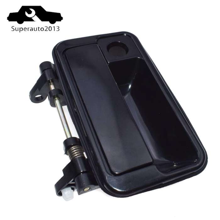 1X Outside Door Handle Front Left Black 8282060B025PK For Suzuki Swift Geo Metro