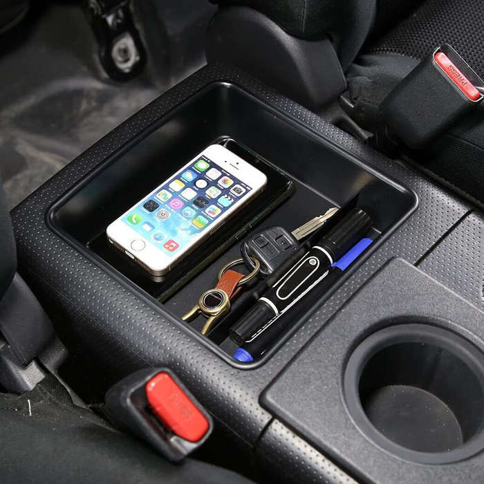 Center Console Organizer Armrest Storage Tray Fits For Toyota FJ Cruiser 2006-14