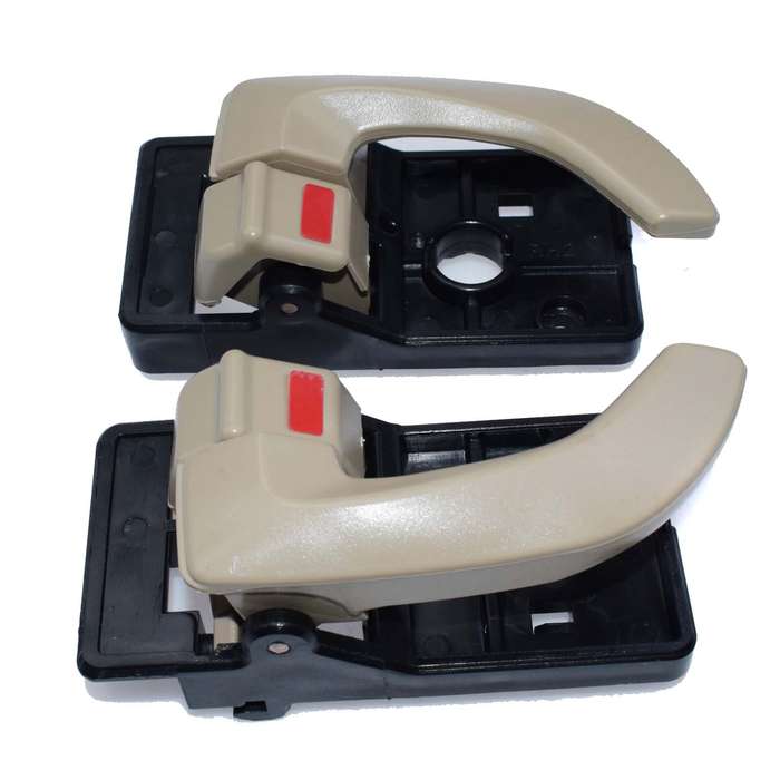 2PCS Beige Inside Door Handle Left & Right Side For 2005-2009 Hyundai Tucson New