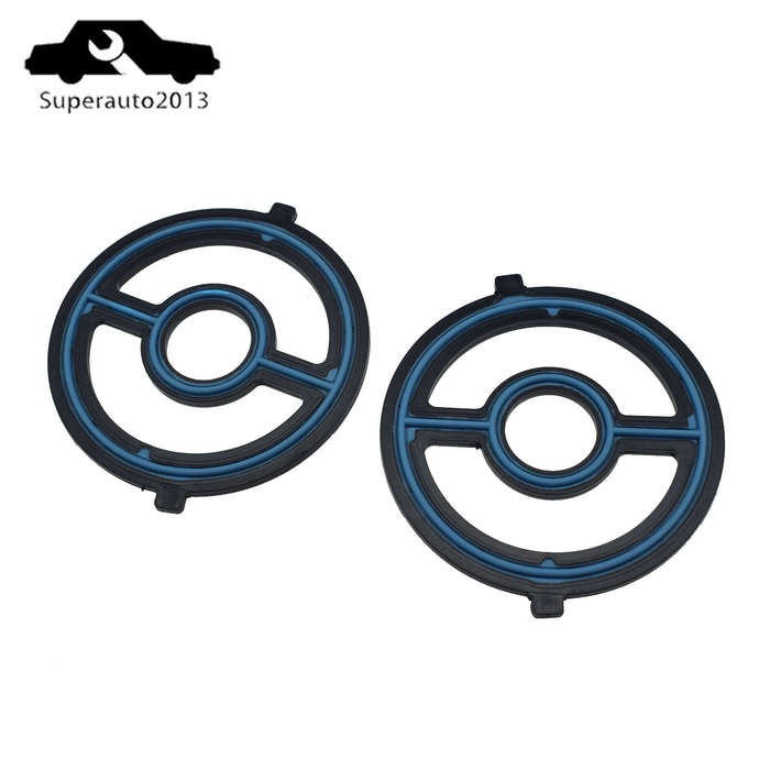 2PCS Engine Oil Cooler Gasket Seal For Mazda MX-5 Miata CX-7 6 Tribute 3 5 New