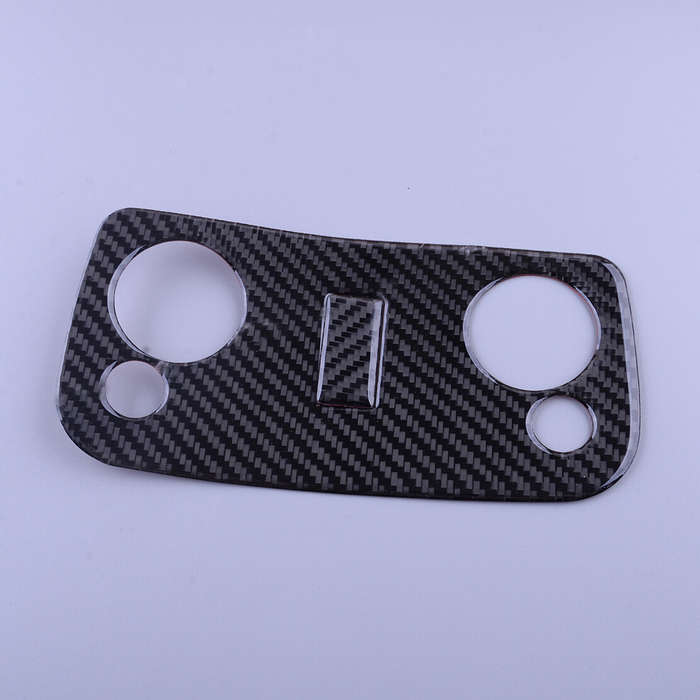 Roof Reading Light Panel Cover Trim Fit for Ford Mustang Black Carbon Fiber