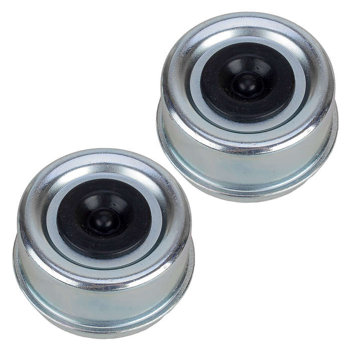 2x 1.98" Trailer Camper RV Camper Axle Dust Cap Grease Cover Extra Plug New