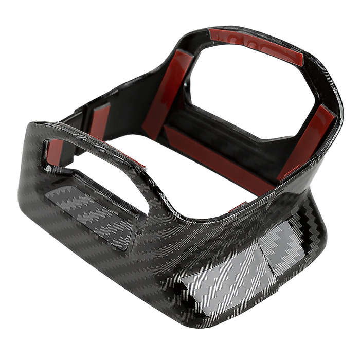 2pcs Carbon Fiber Look Shift Knob Base Cover Trim Fit for Mitsubishi Outlander