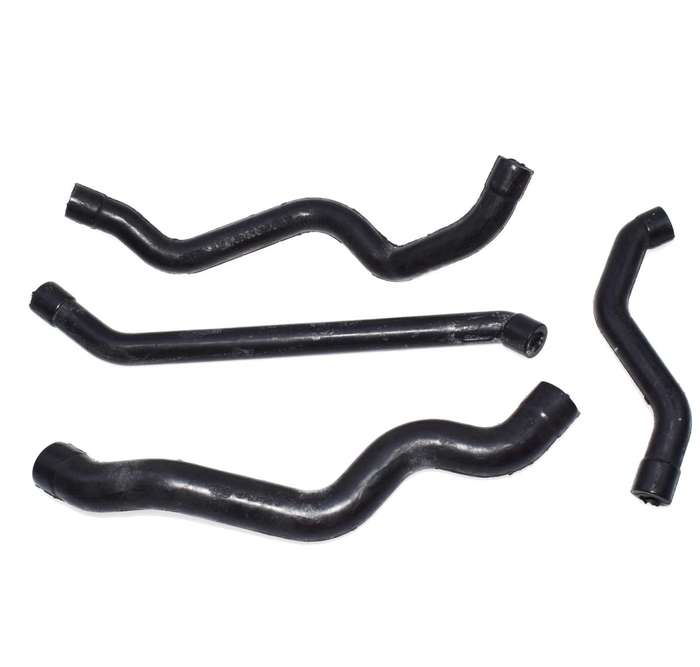 Engine Crankcase Breather Hose Set 4PCS for Mercedes Benz W202 W203 W211 W210