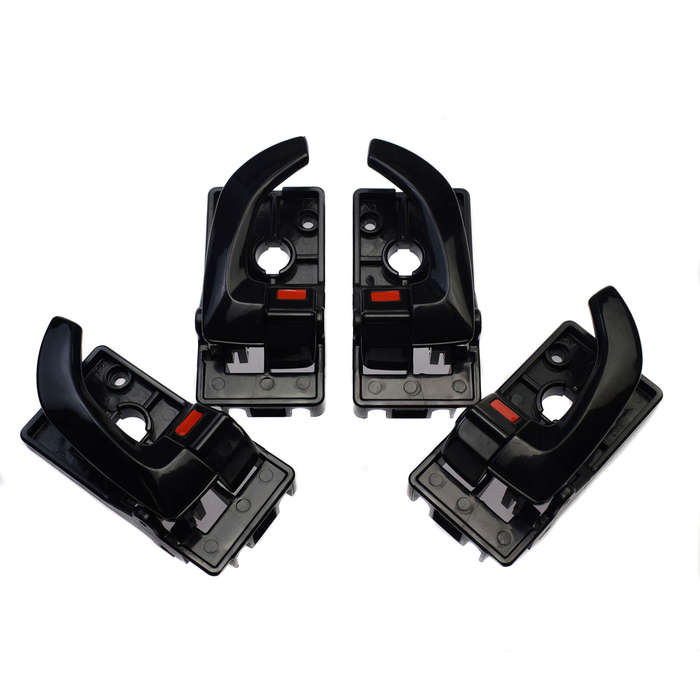 4X Black Inside Door Handle Front Rear Left Right For 2005-09 Hyundai Tucson New