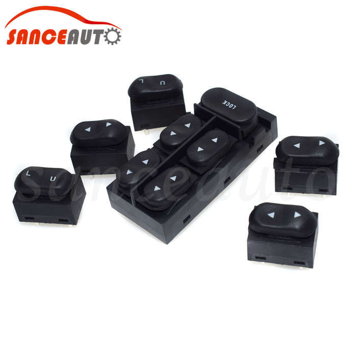 6X For 94-04 Ford Mustang Power Window & Door Lock Switch Left Right F4ZZ-14529