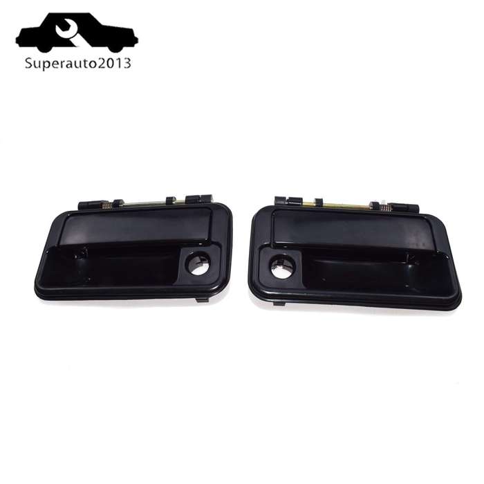 Pair Outside Door Handle Front Left & Right Black For Suzuki Swift Geo Metro New