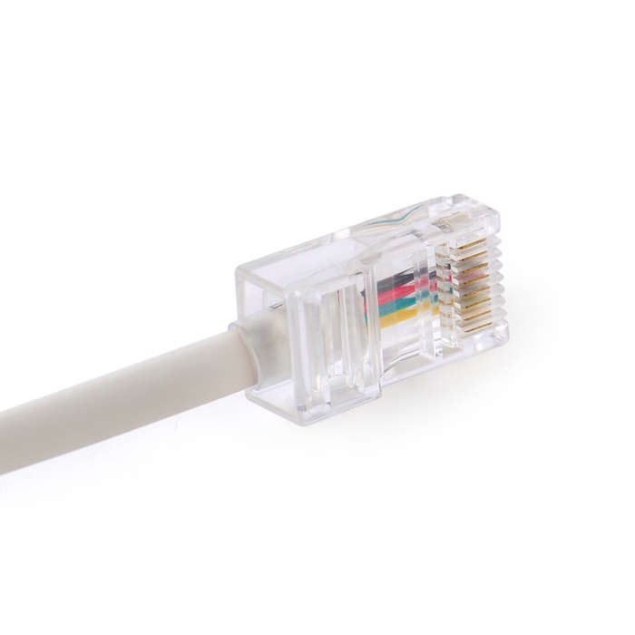 2 pcs Telephone RJ11 6P4C Female To Ethernet RJ45 8P8C Male Adapter Converter